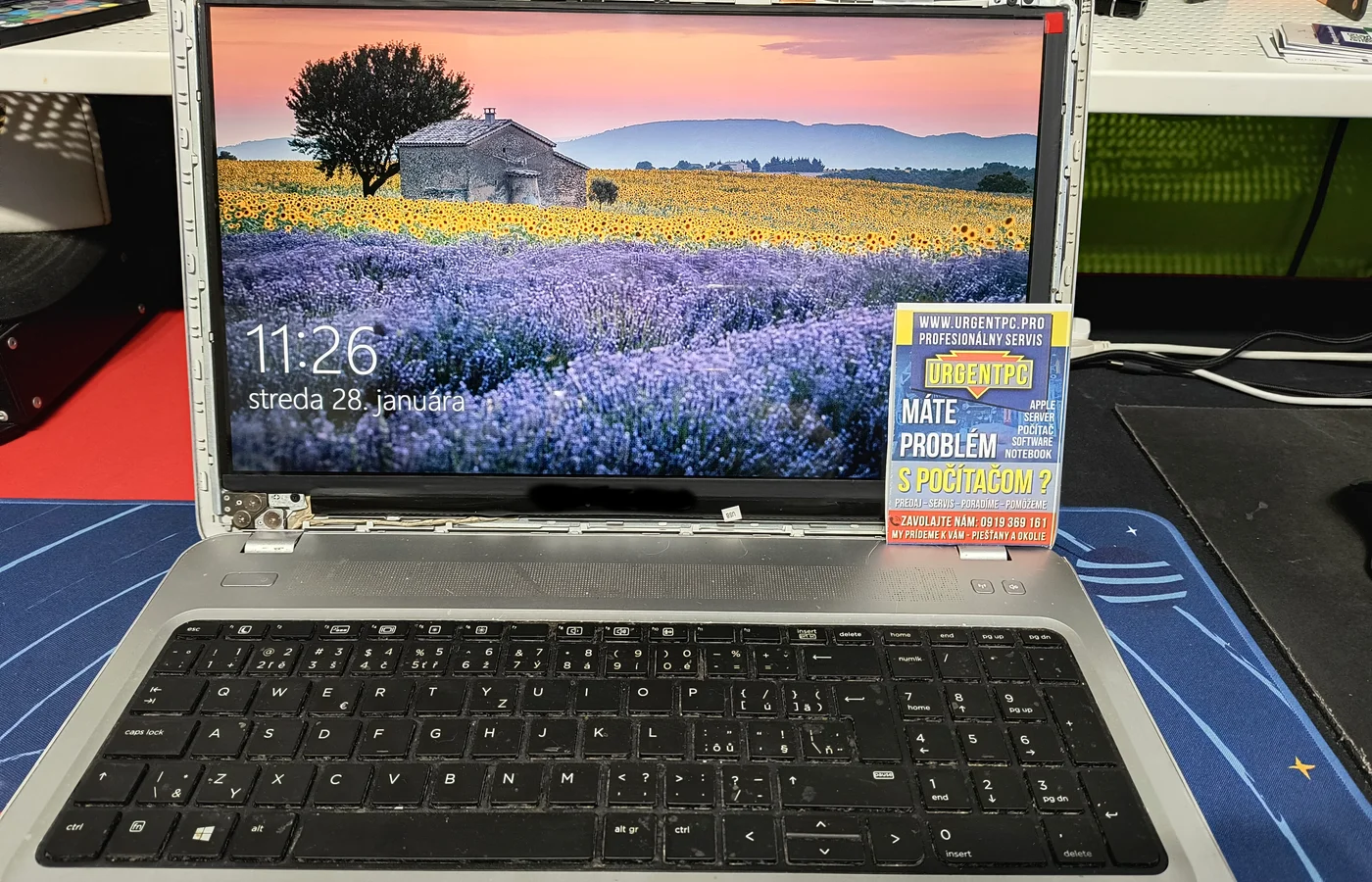 Notebook po oprave